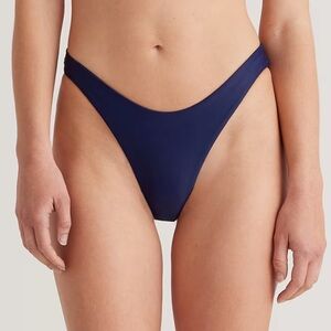 NWT Italian High-Leg Bikini Bottom XL Deep Navy 5870